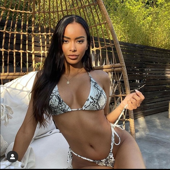 Chloe Rose Triangle Top String Bikini, XS (00-0) - Picture 2 of 14